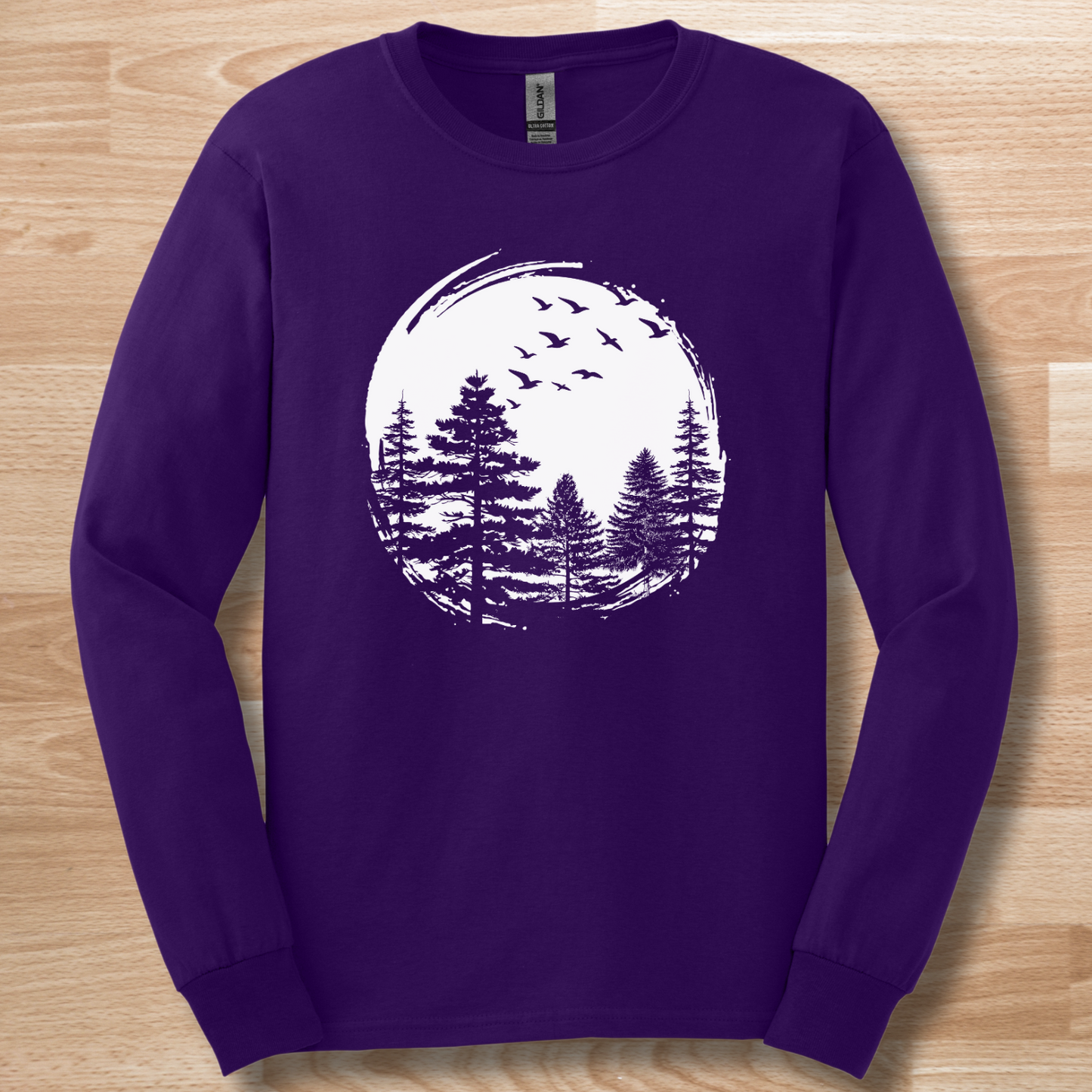 Nature Lover Pines Long Sleeve Tee | Camping Gift Ideas
