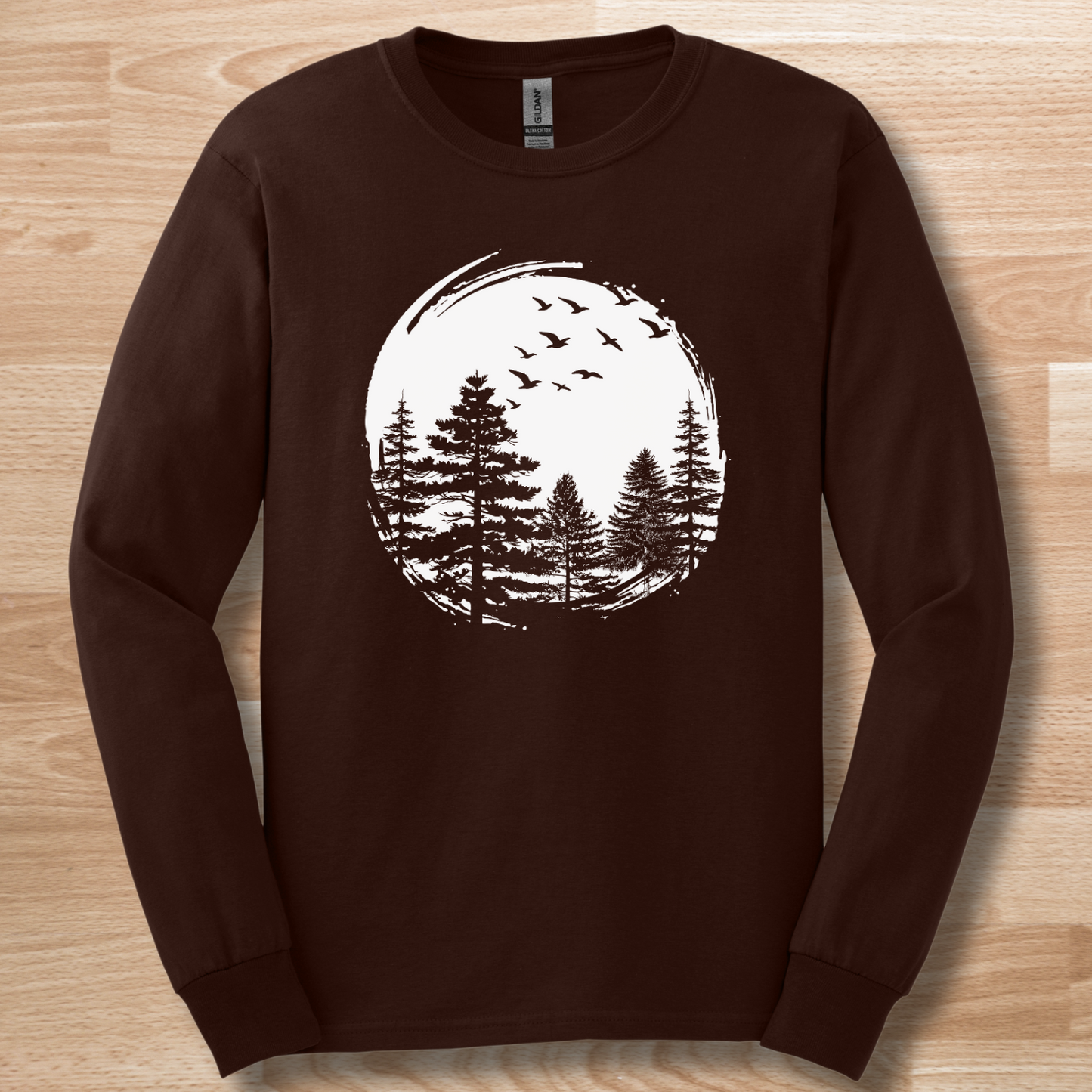 Nature Lover Pines Long Sleeve Tee | Camping Gift Ideas