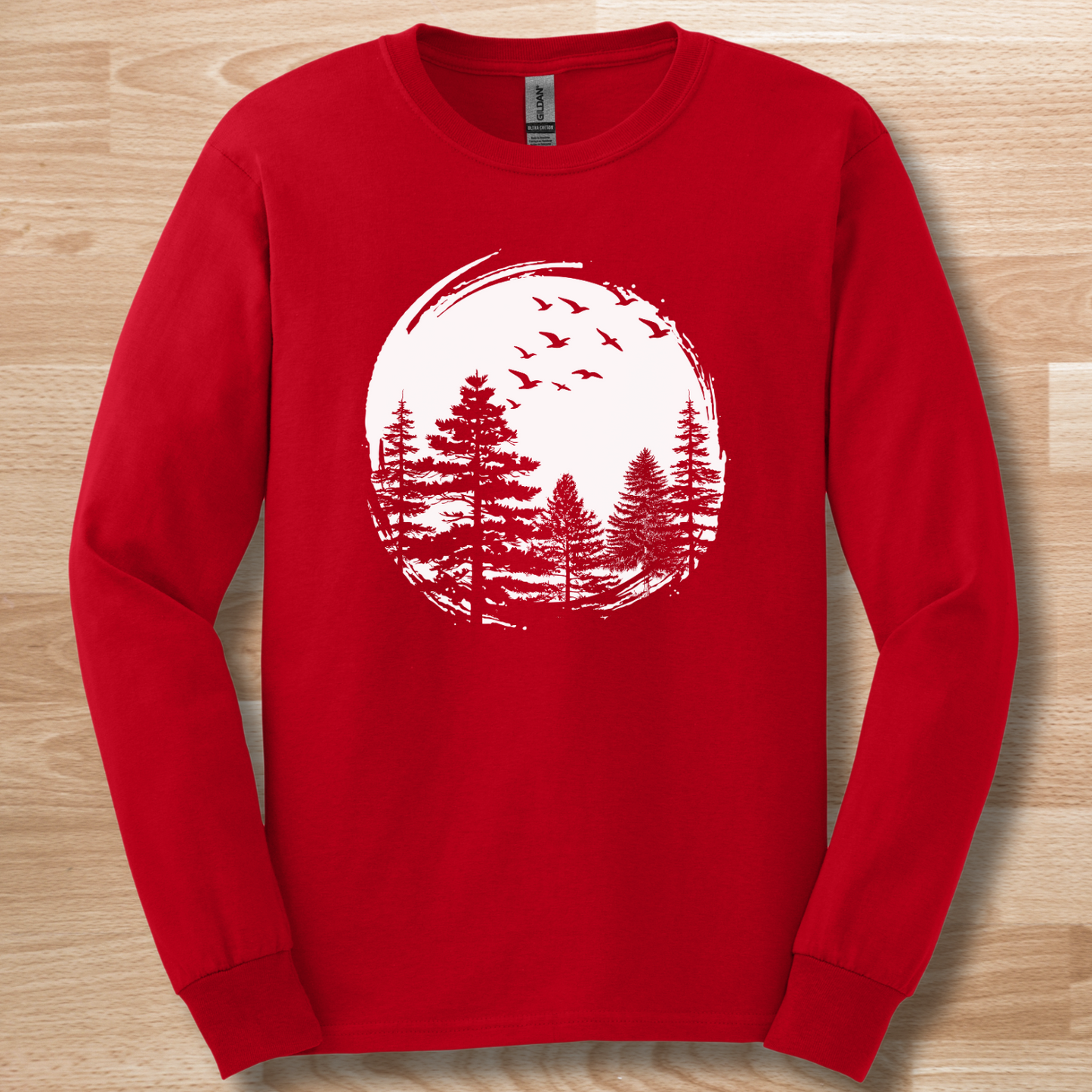 Nature Lover Pines Long Sleeve Tee | Camping Gift Ideas
