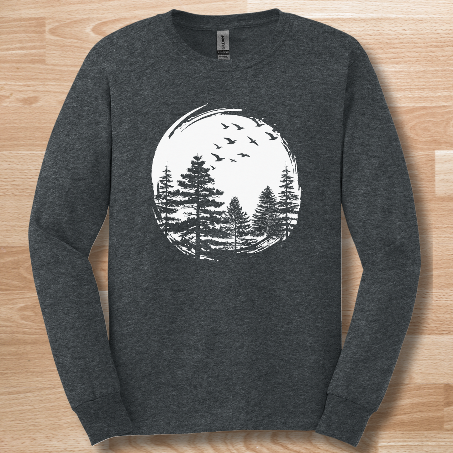 Nature Lover Pines Long Sleeve Tee | Camping Gift Ideas