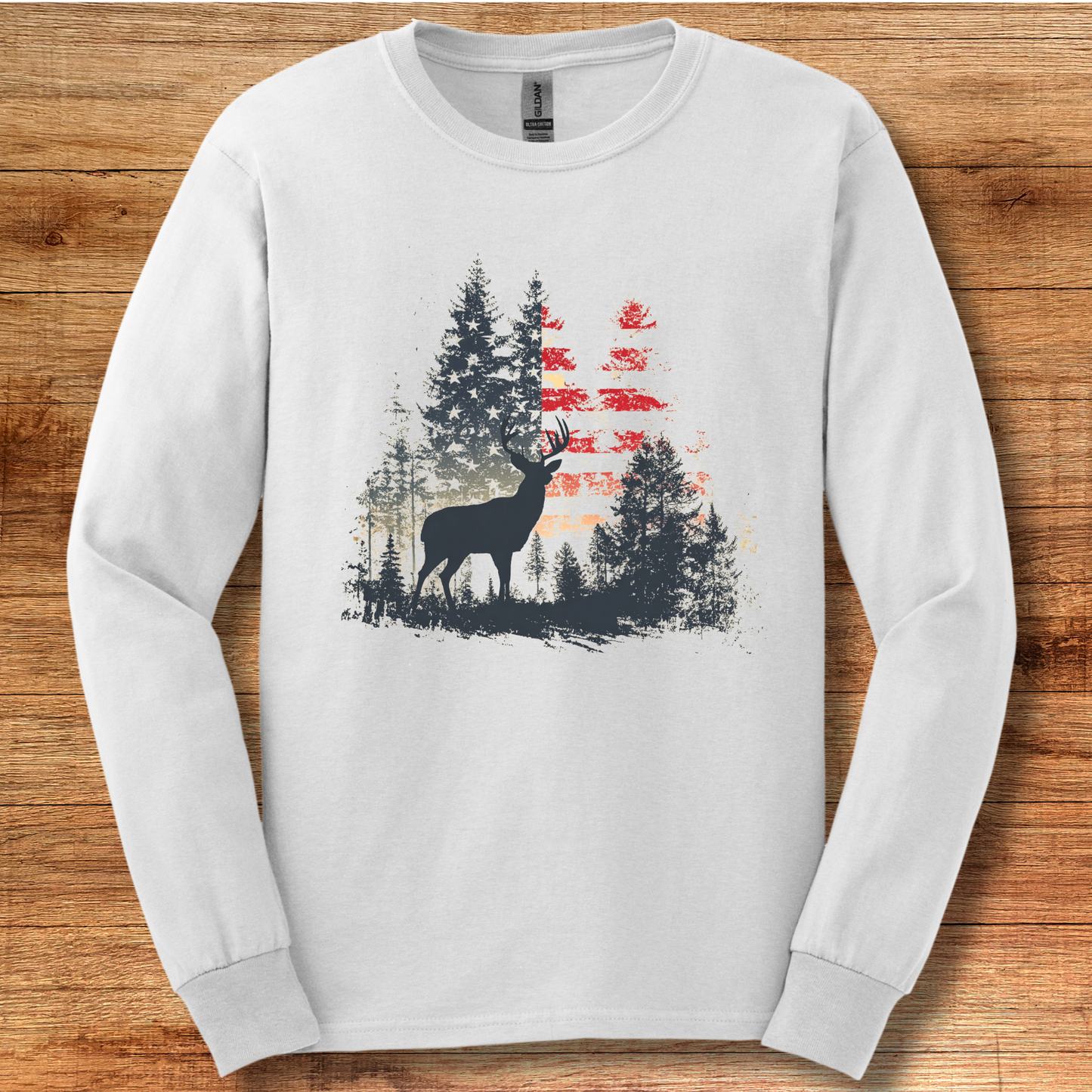 USA Deer Long Sleeve Tee | Long Sleeve Hunting Shirts
