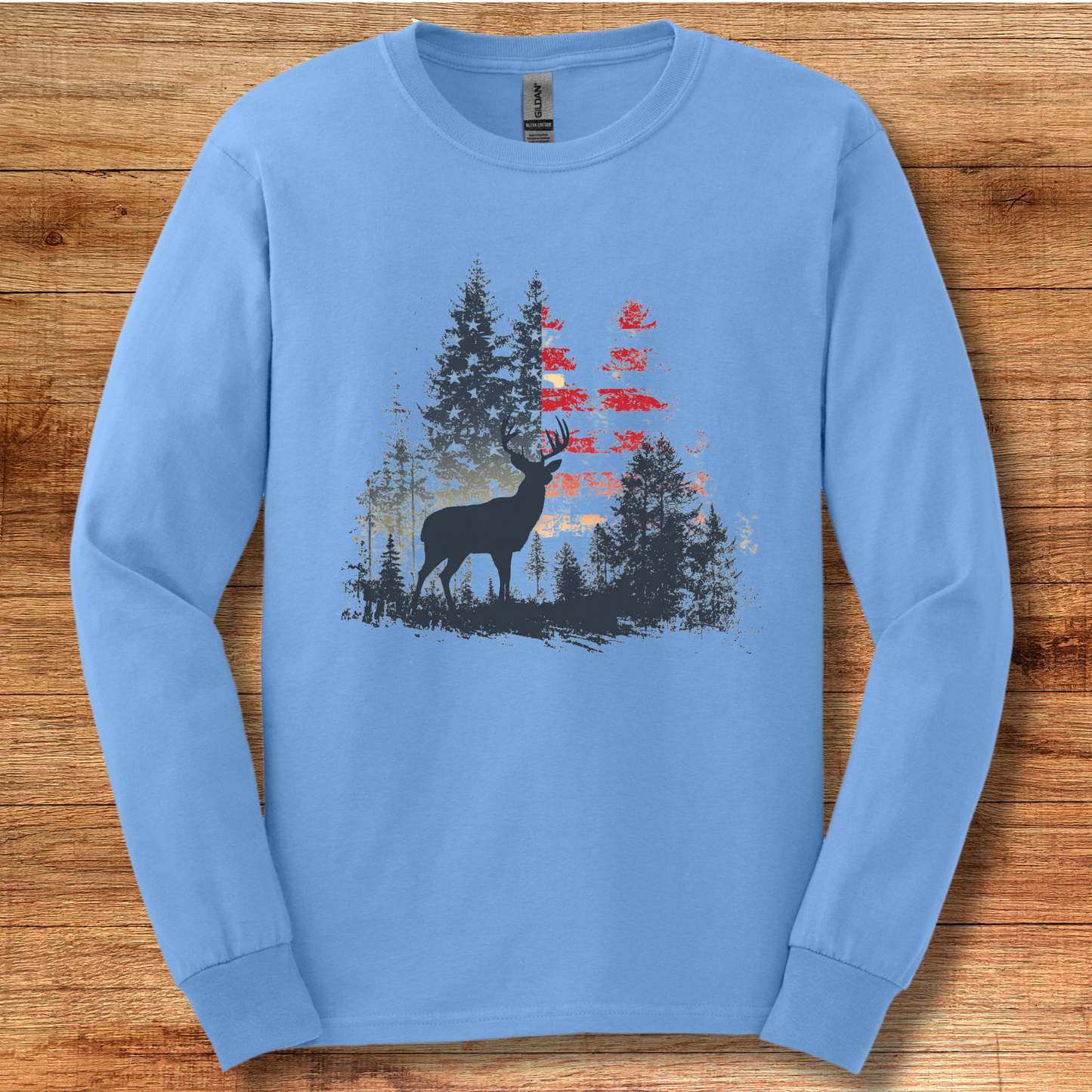 USA Deer Long Sleeve Tee | Long Sleeve Hunting Shirts
