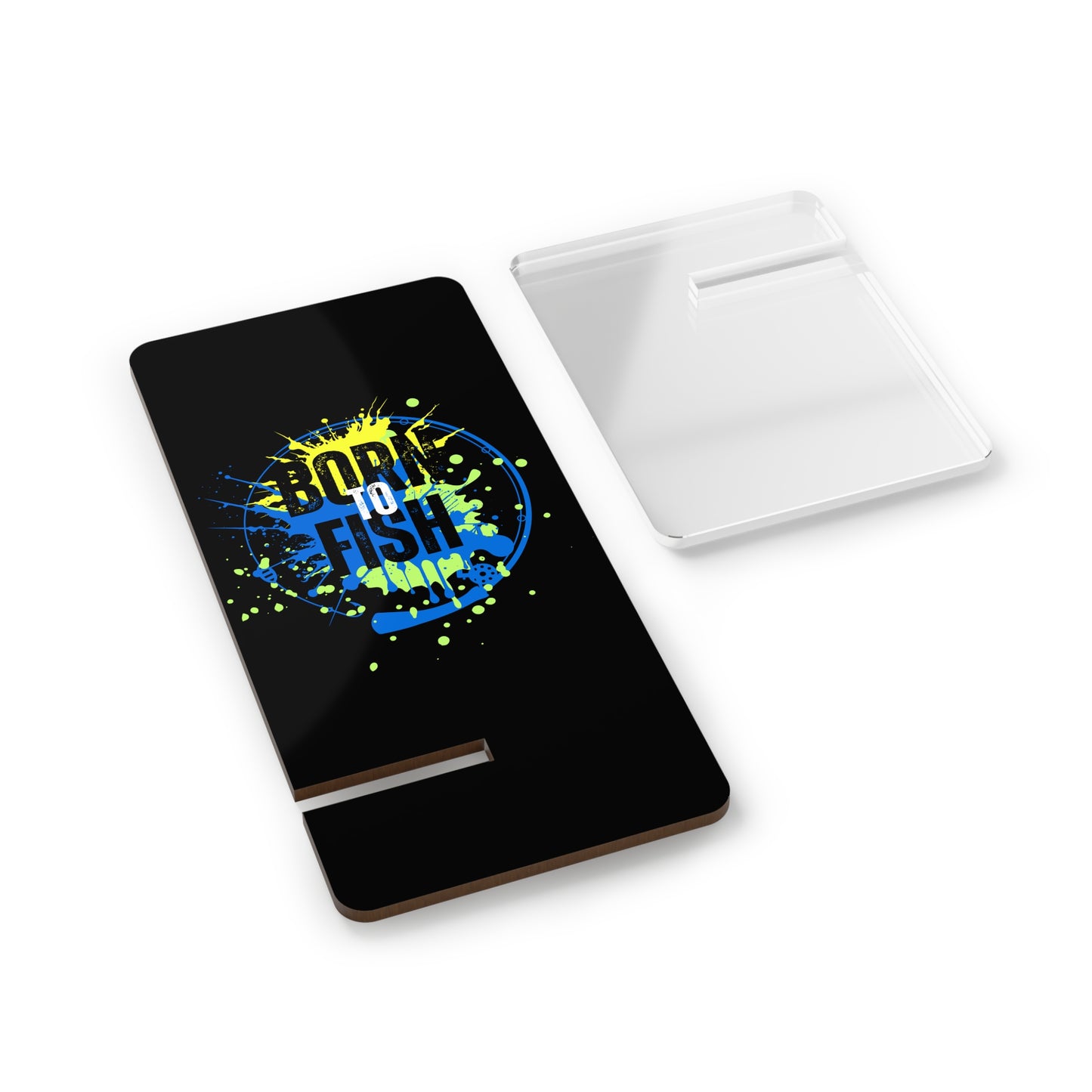 Born To Fish, Cell Phone Stand for Desk or Nightstand