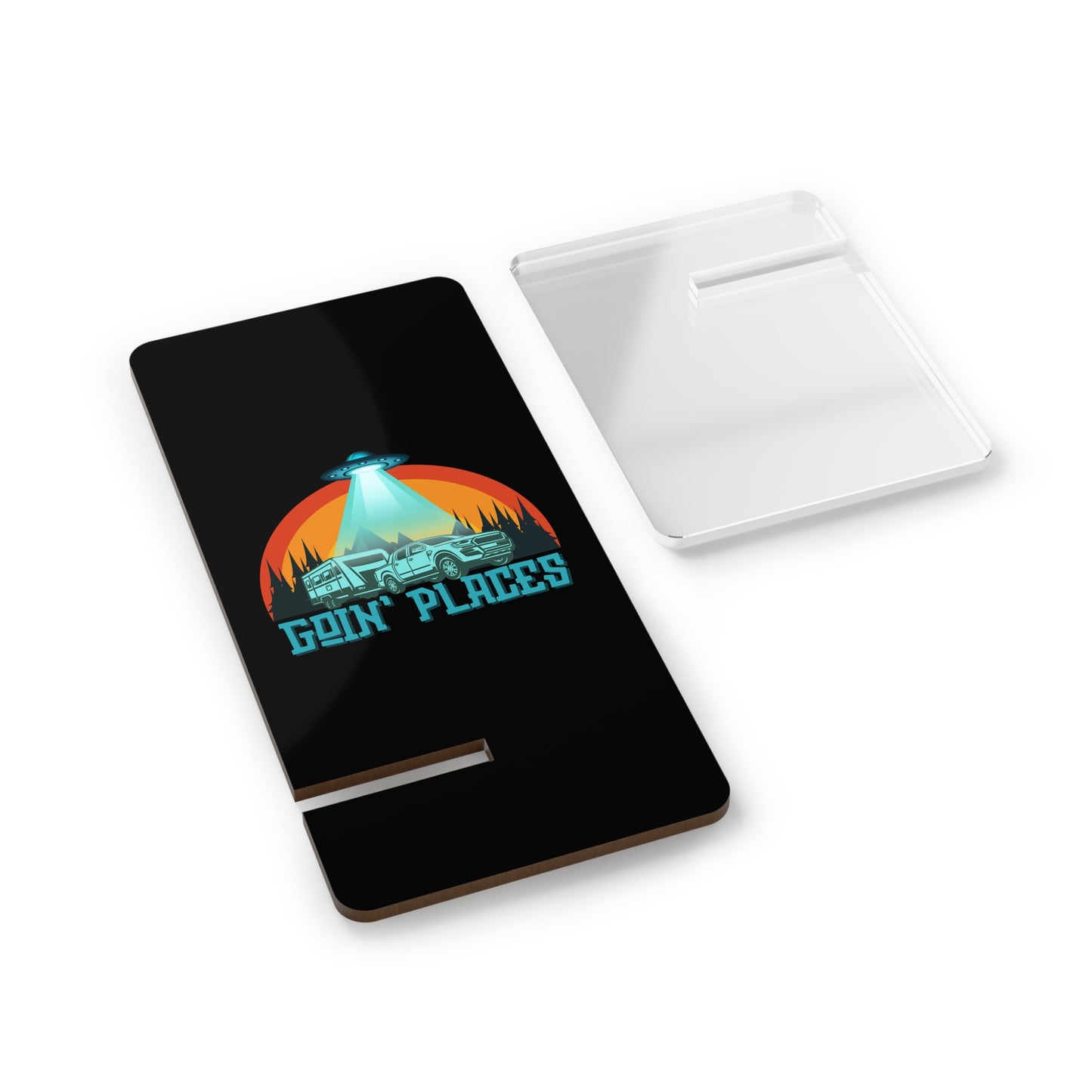 Goin Places, Cell Phone Stand for Desk or Nightstand