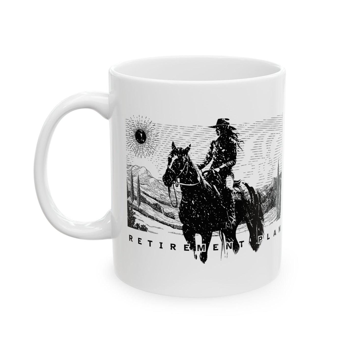 Coffee Mug - Horseback Retirement Plan Female