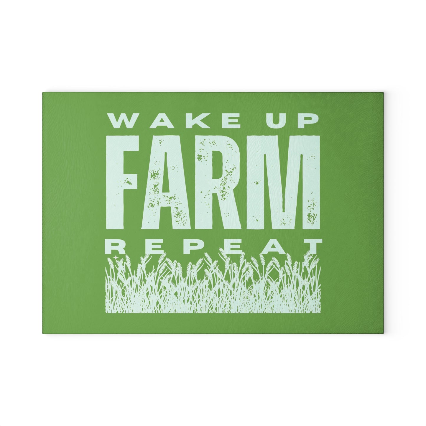 Glass Cutting Board - Wake Up Farm Repeat