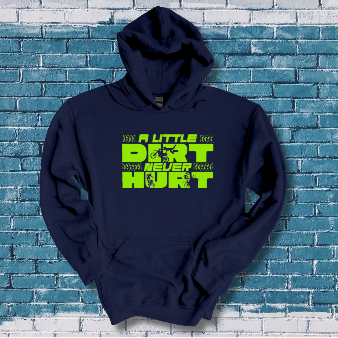 This is image of A Little Dirt Never Hurt Long-Sleeve Hoodie version 2