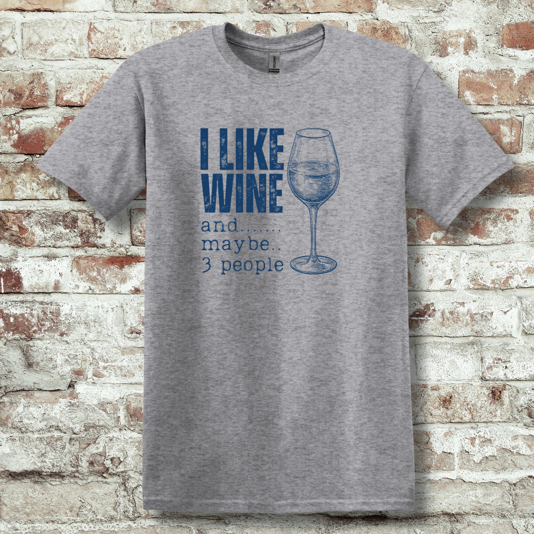 This is image of I Like Wine T-Shirt version 11