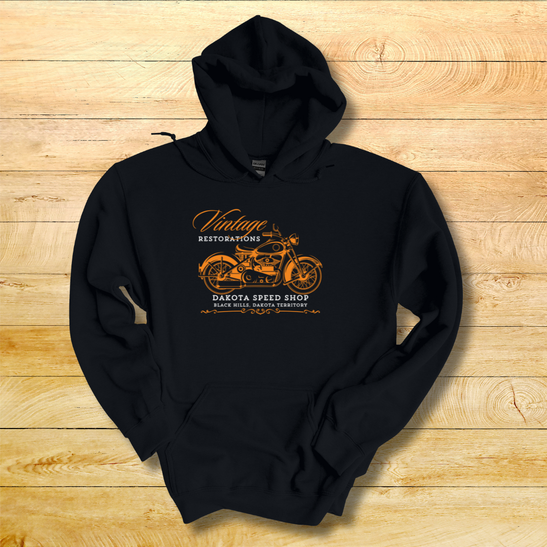 This is image of Vintage Restorations Long-Sleeve Hoodie version 2