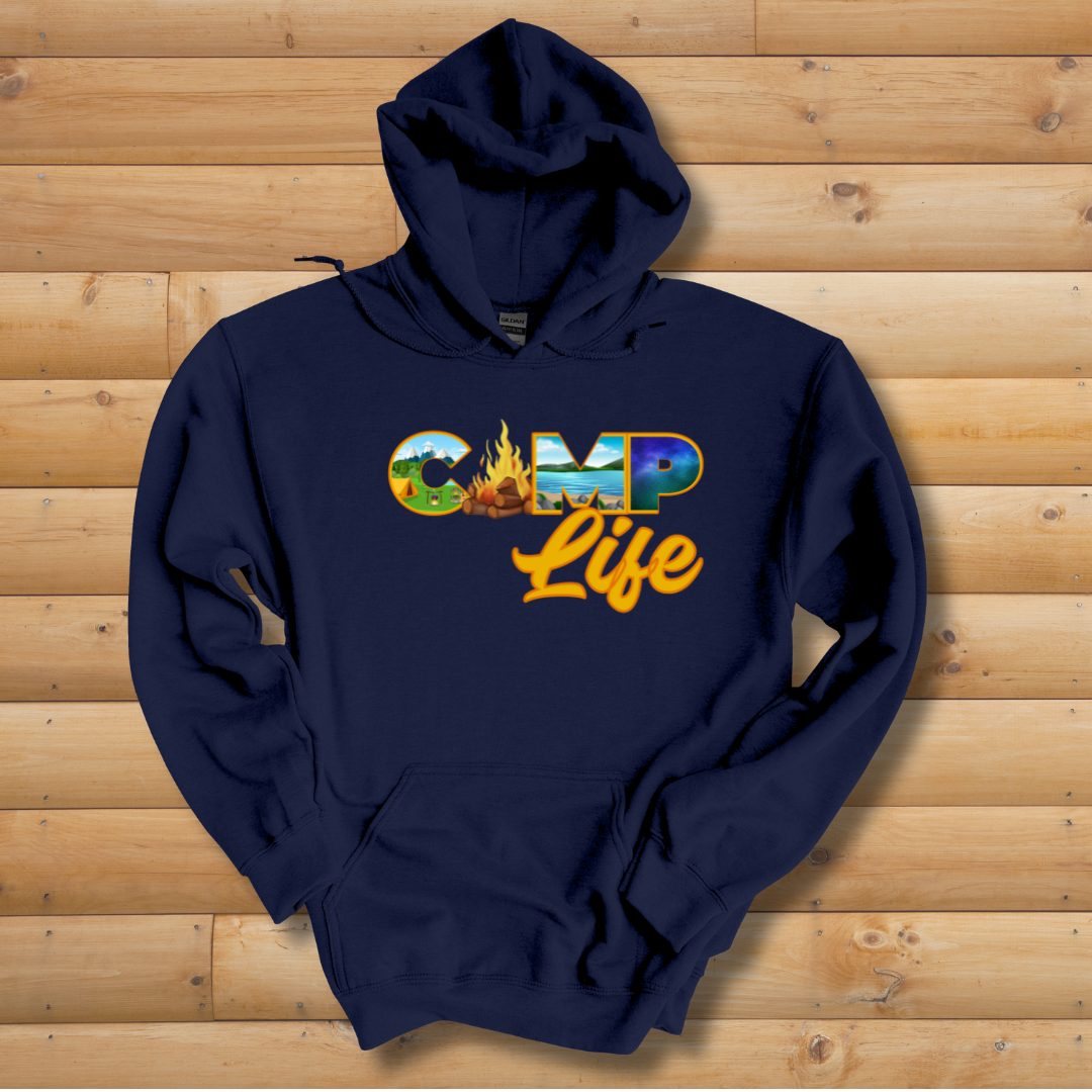 This is image of Camp Life Long-Sleeve Hoodie version 2