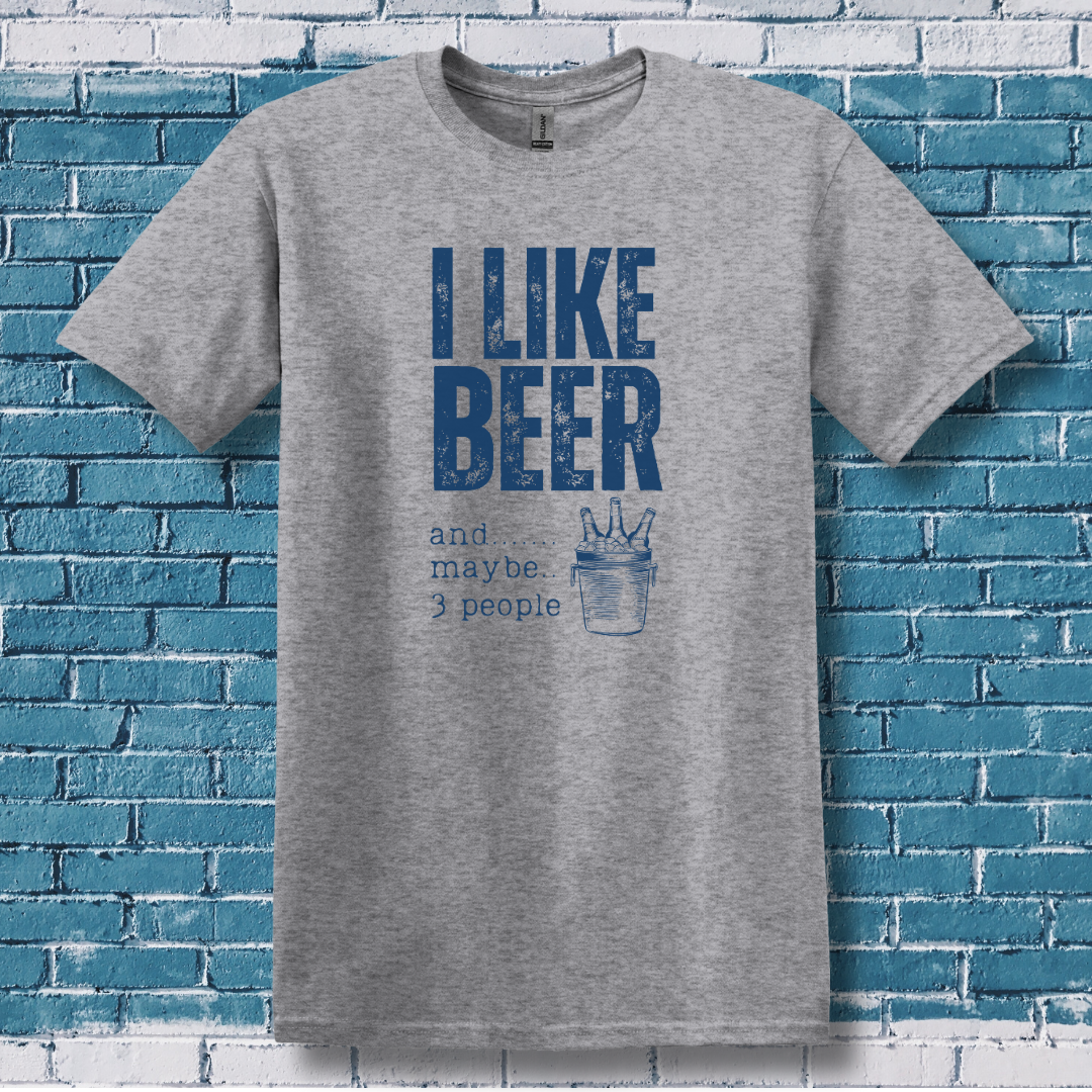 This is image of I Like Beer T-Shirt version 10