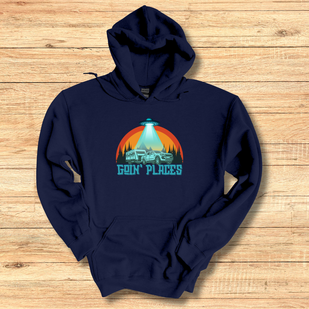 This is image of Goin Places Long-Sleeve Hoodie version 4