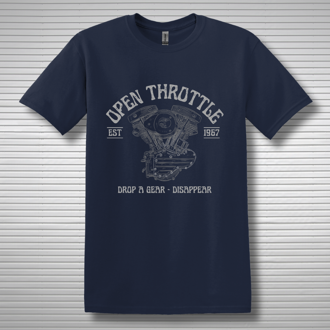 This is image of Open Throttle T-Shirt version 2