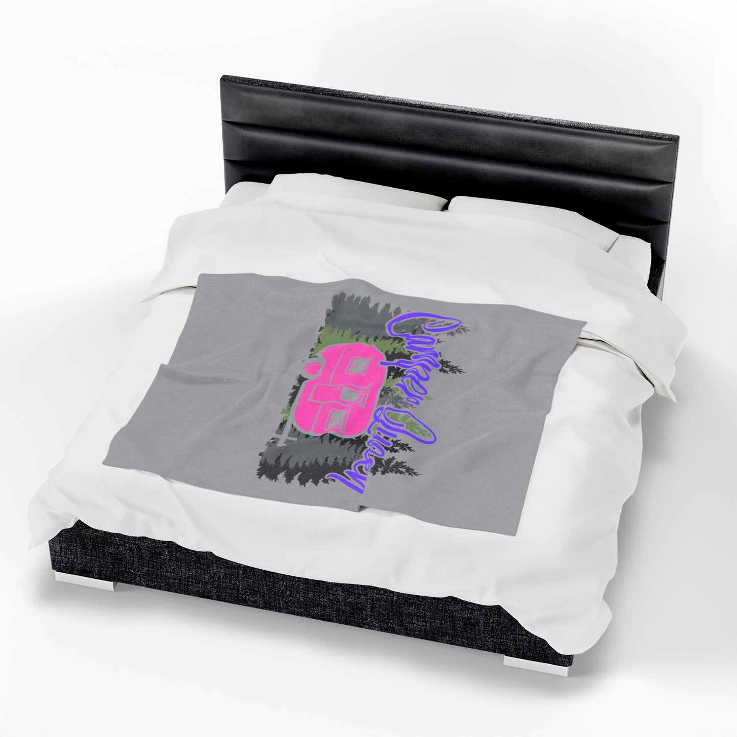 Velveteen Plush Blanket - Camper Queen