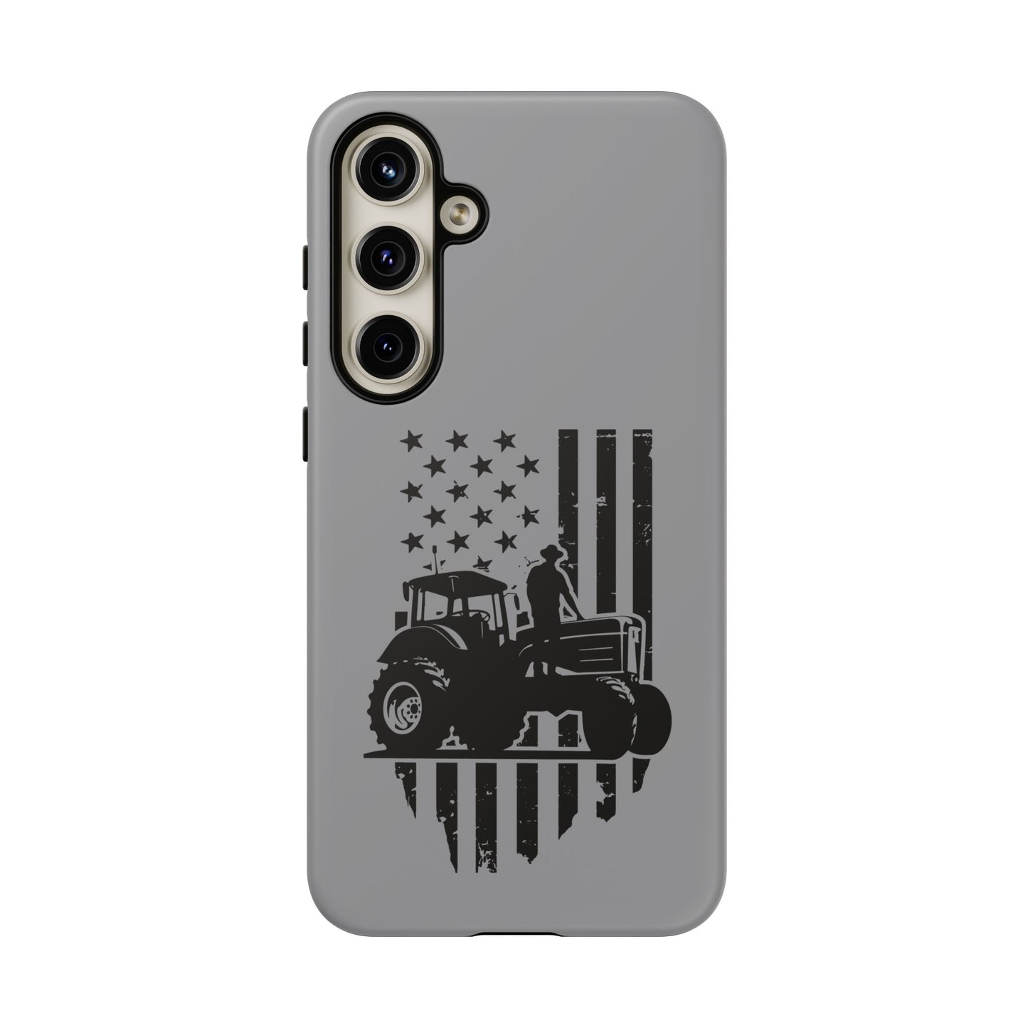 Cell Phone Case | USA Tractor, Distressed Flag | For iPhone, Samsung Galaxy, and Google Pixel