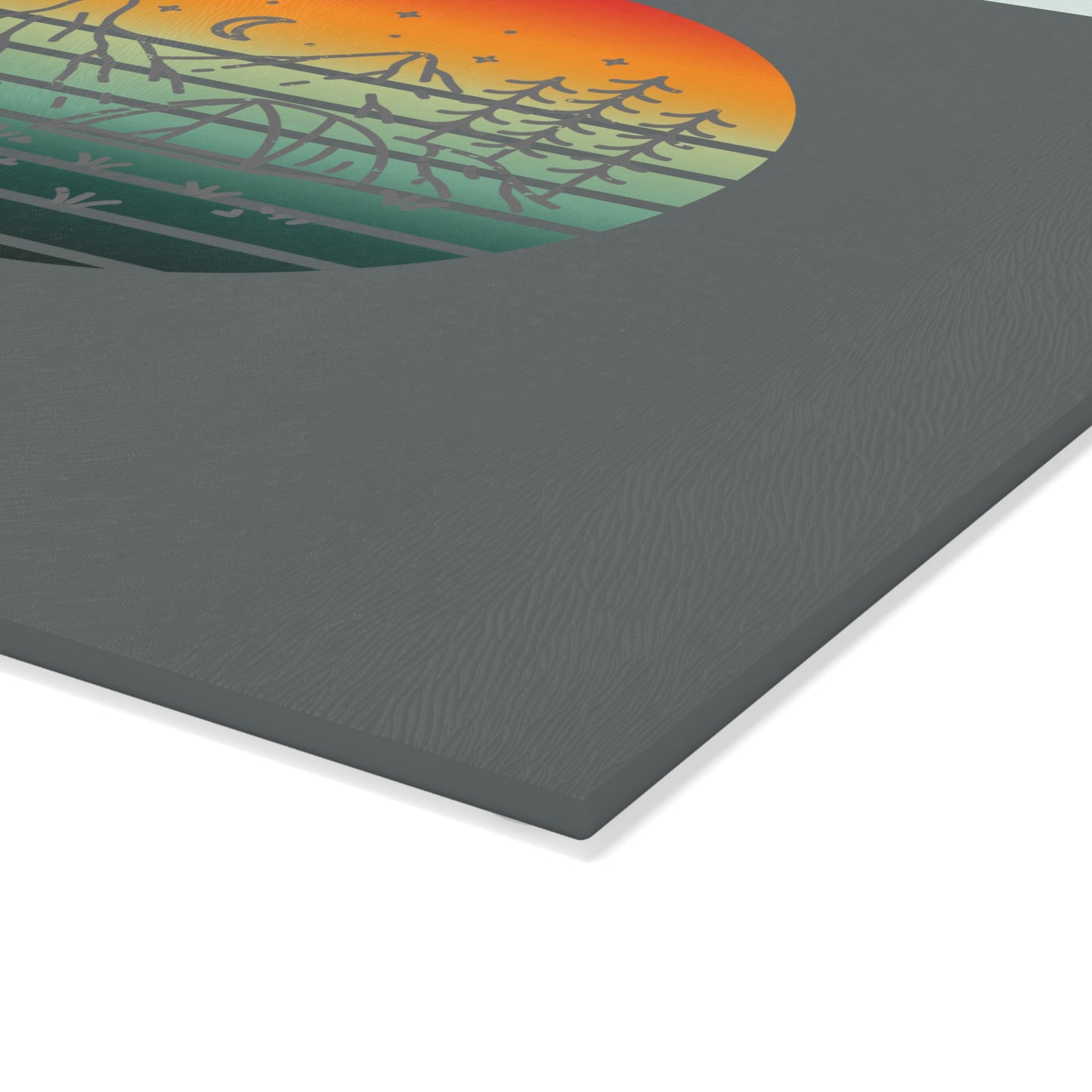 Glass Cutting Board - One Happy Camper