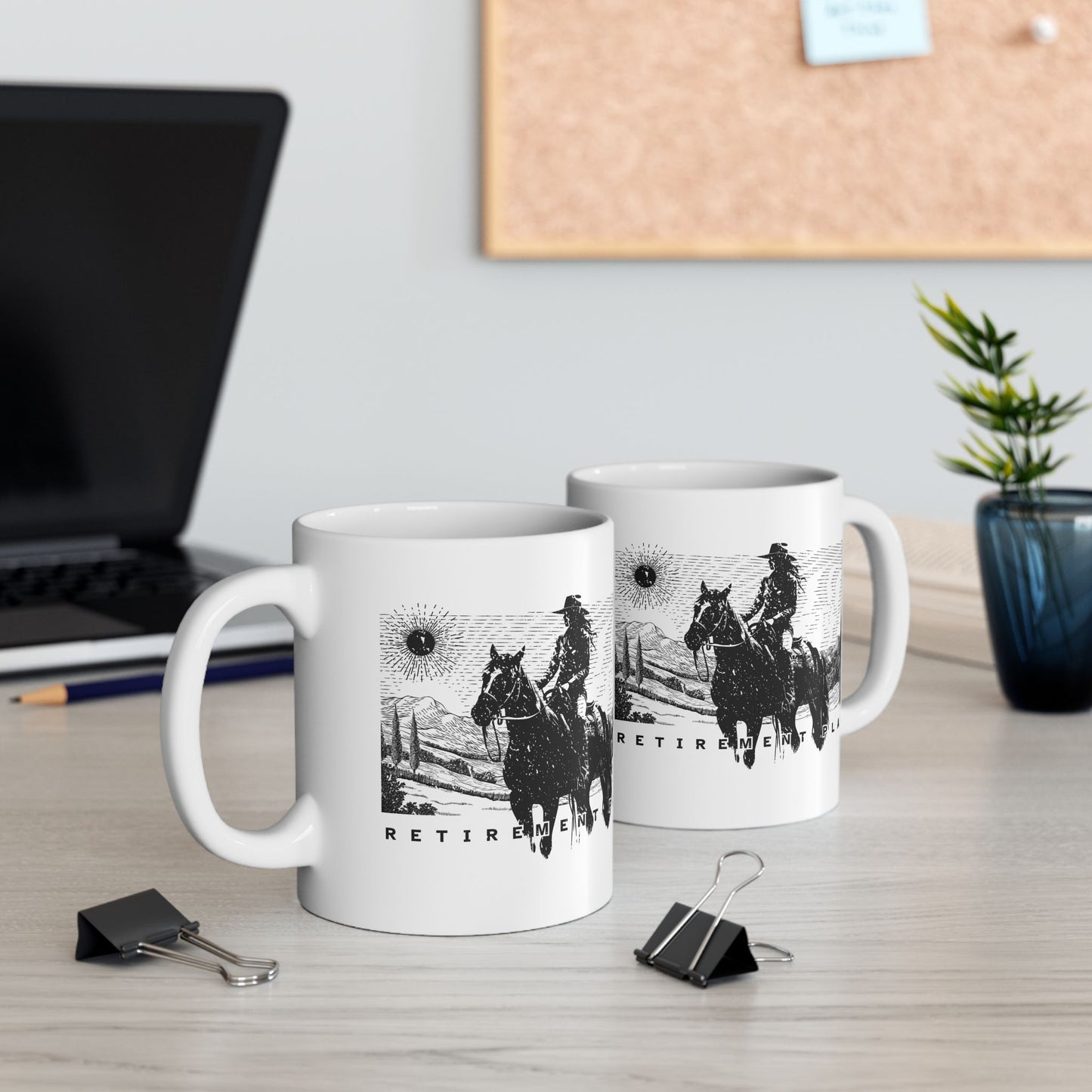 Coffee Mug - Horseback Retirement Plan Female