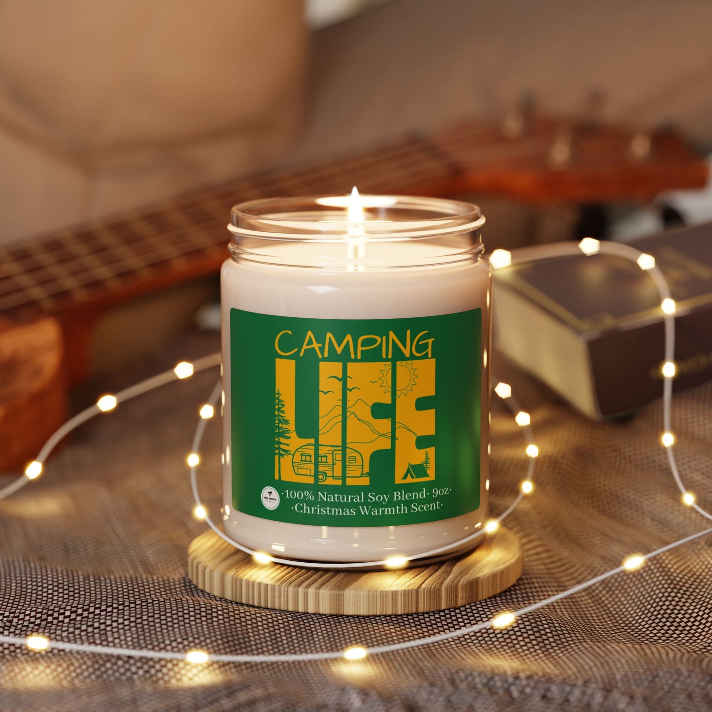 Scented Soy Candle, 9oz - Camping Life
