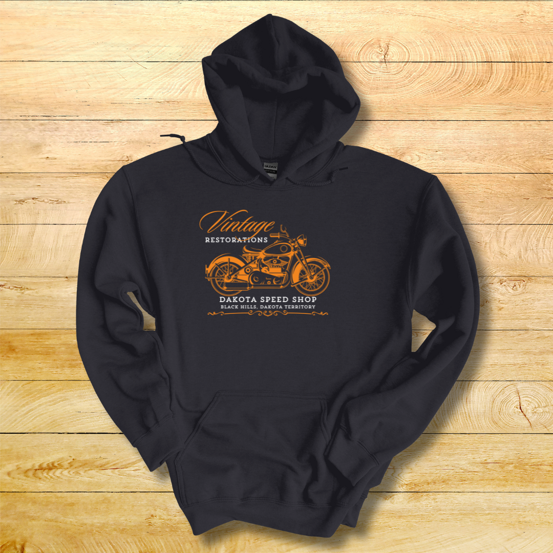 This is image of Vintage Restorations Long-Sleeve Hoodie version 3
