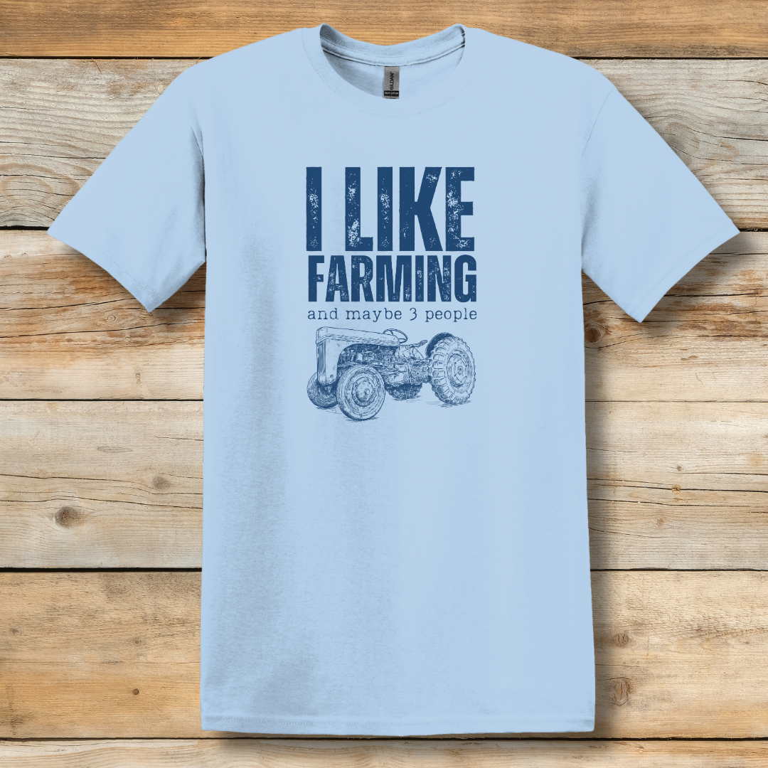 This is image of I Like Farming, Tractor Version, T-Shirt version 10