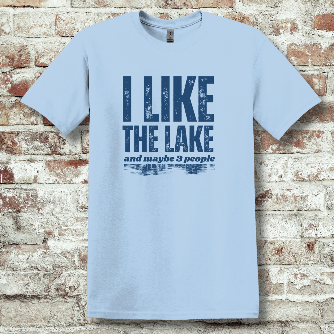 This is image of I Like the Lake T-Shirt version 8
