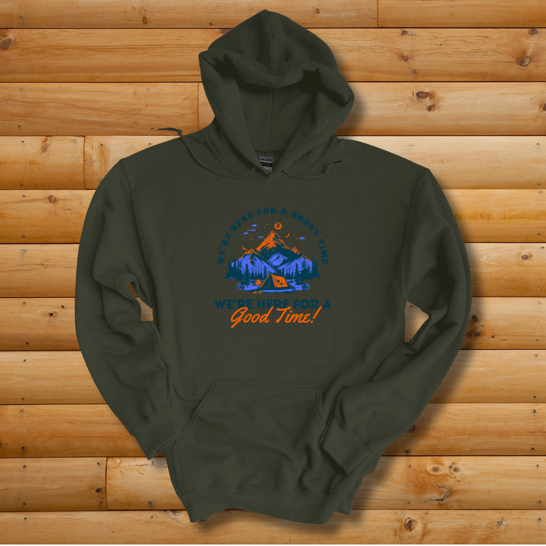 This is image of Here for a Good Time Long-Sleeve Hoodie version 3