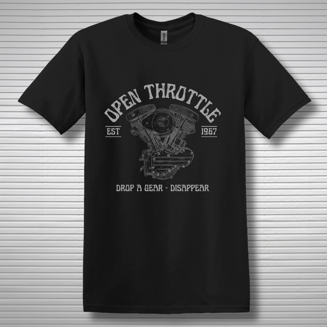 This is image of Open Throttle T-Shirt version 3
