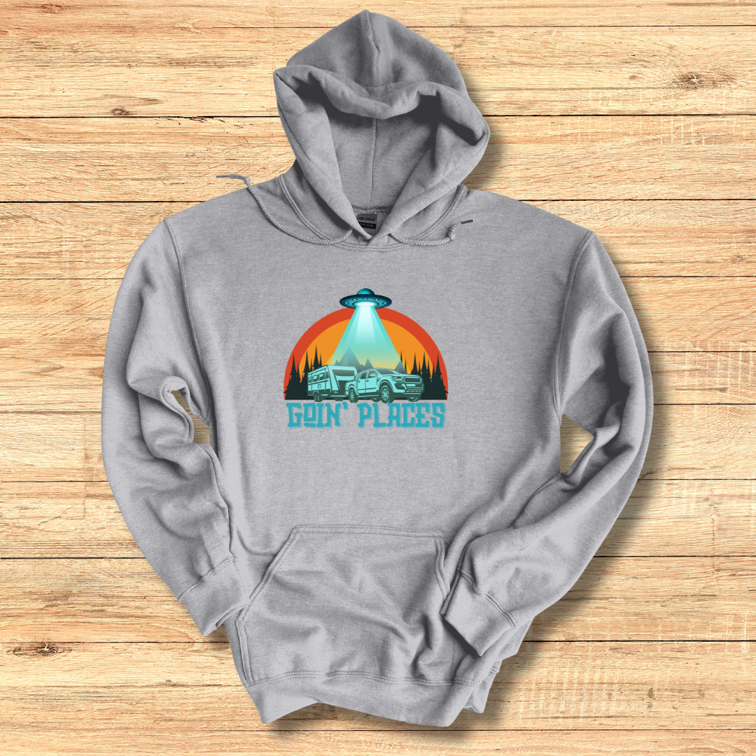This is image of Goin Places Long-Sleeve Hoodie version 2