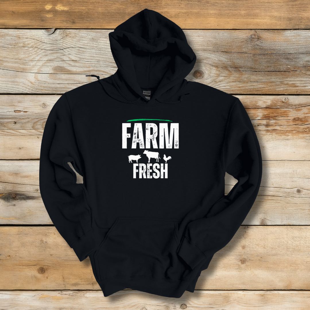 This is image of Farm Fresh Long-Sleeve Hoodie version 3