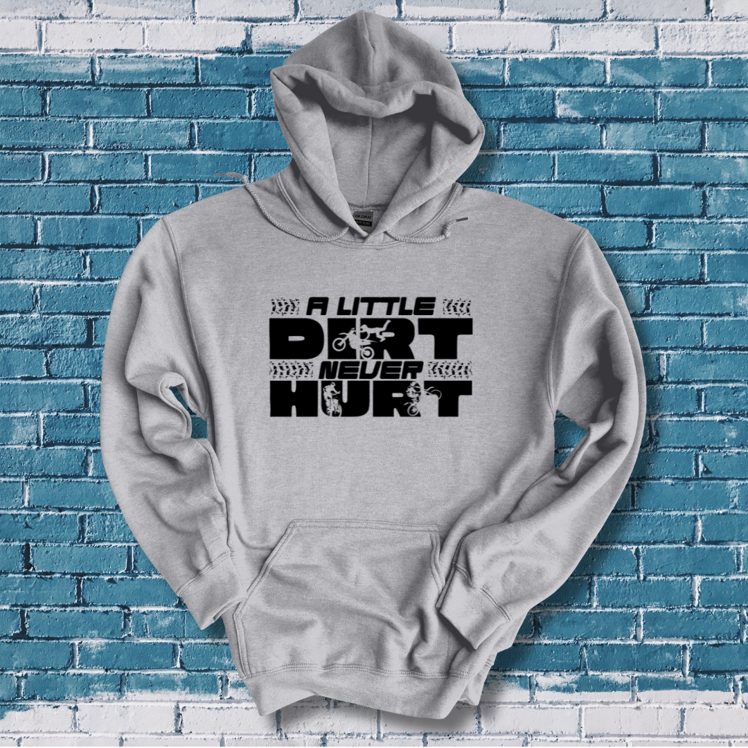 This is image of A Little Dirt Never Hurt Long-Sleeve Hoodie version 6