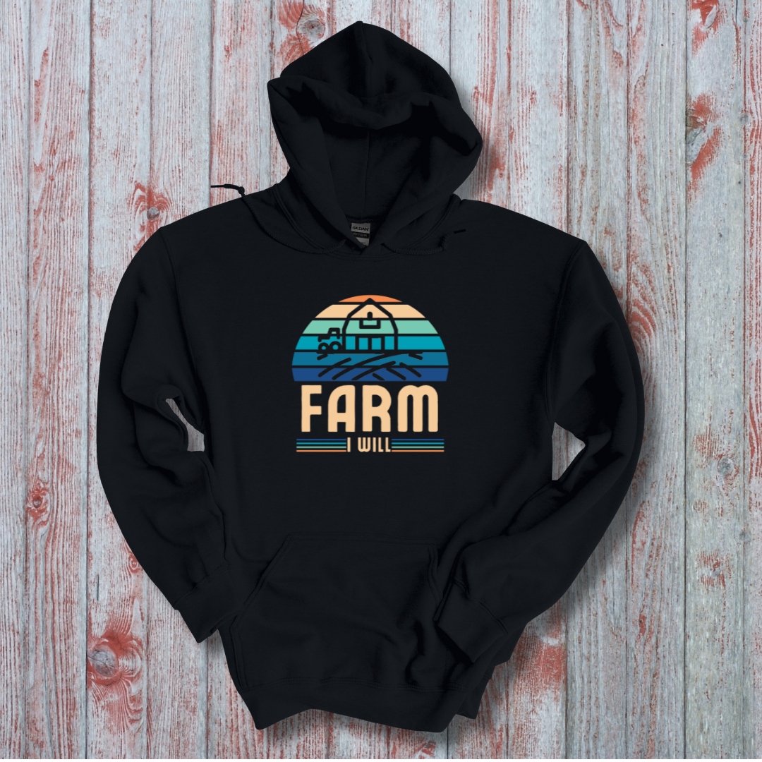 This is image of Farm I Will Long-Sleeve Hoodie version 2