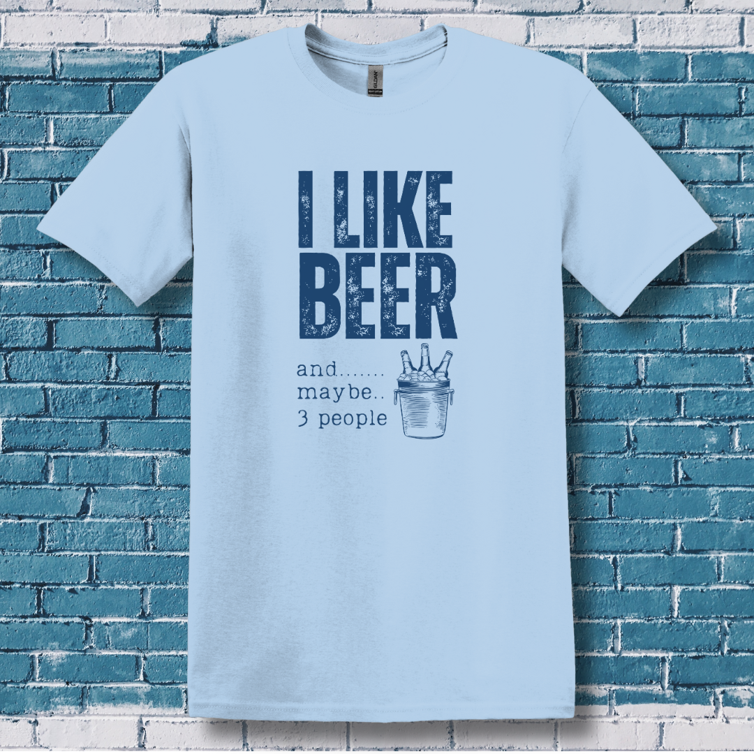 This is image of I Like Beer T-Shirt version 4