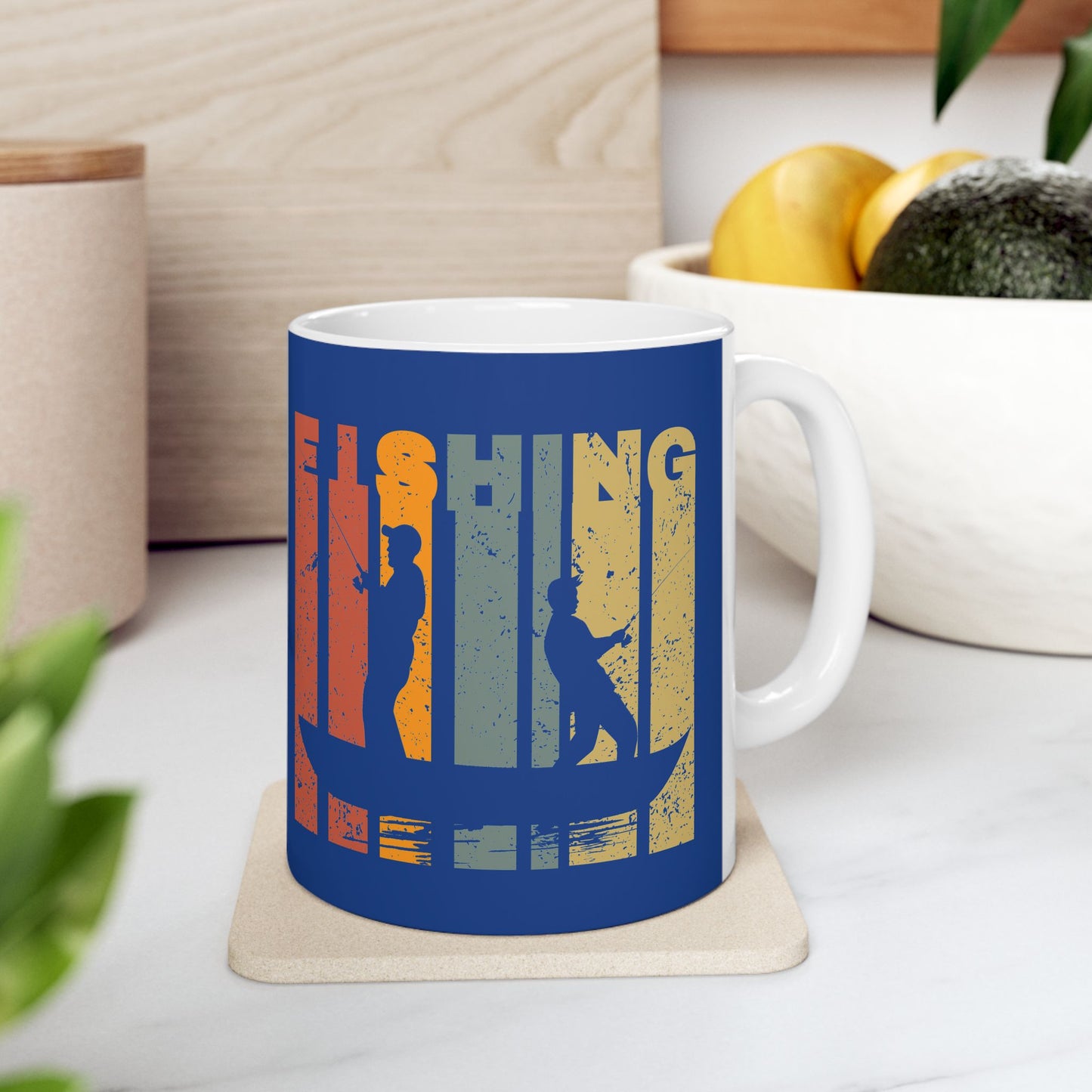 Coffee Mug - Fishing Grunge