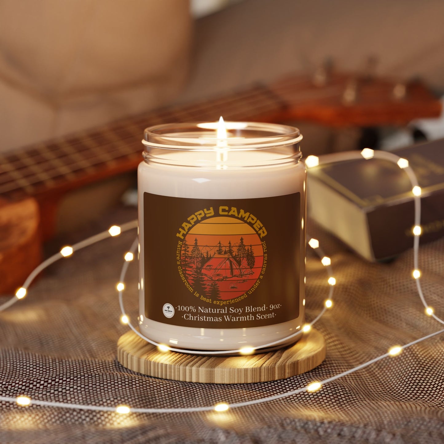 Scented Soy Candle, 9oz - Happy Camper