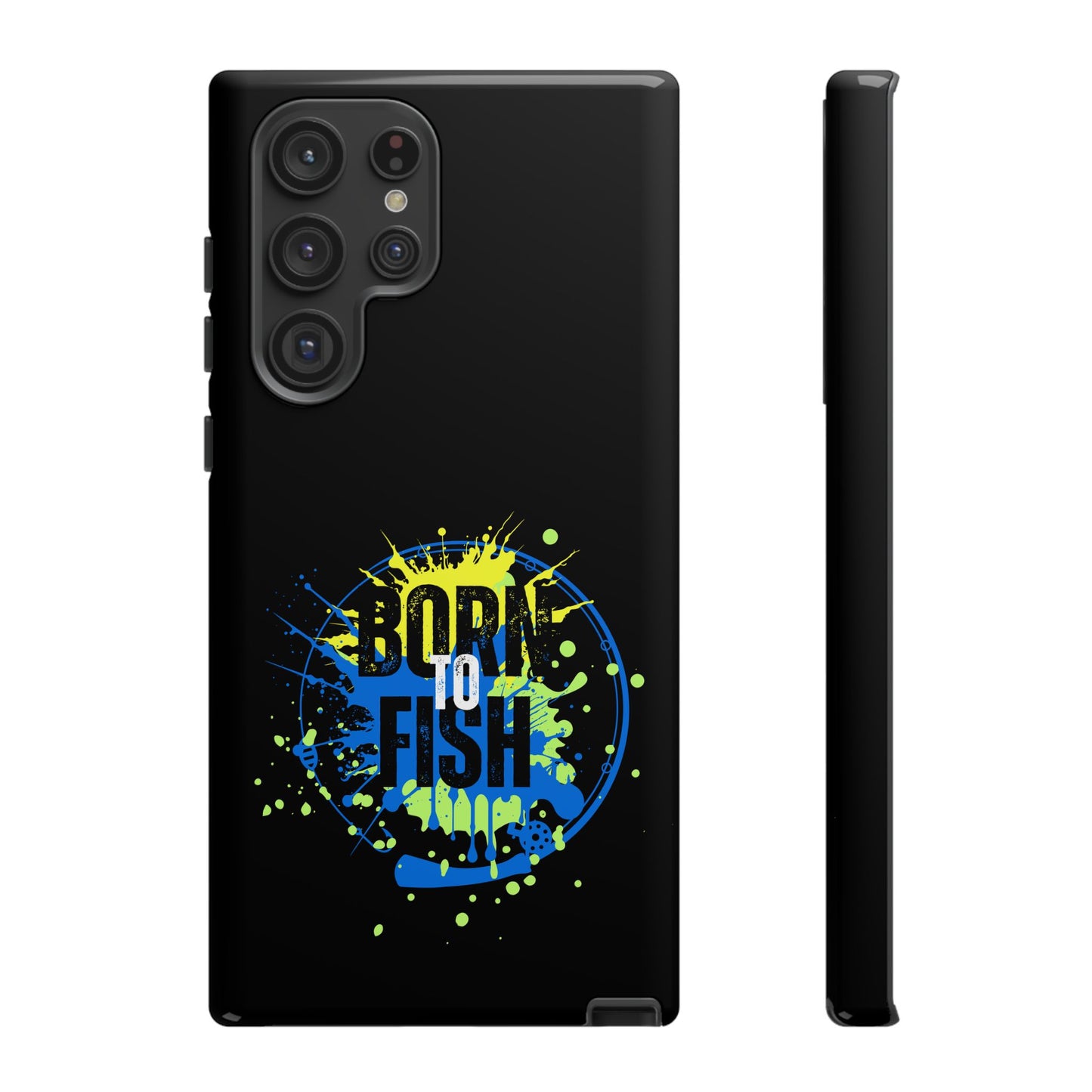Cell Phone Case | Born to Fish | For iPhone, Samsung Galaxy, and Google Pixel