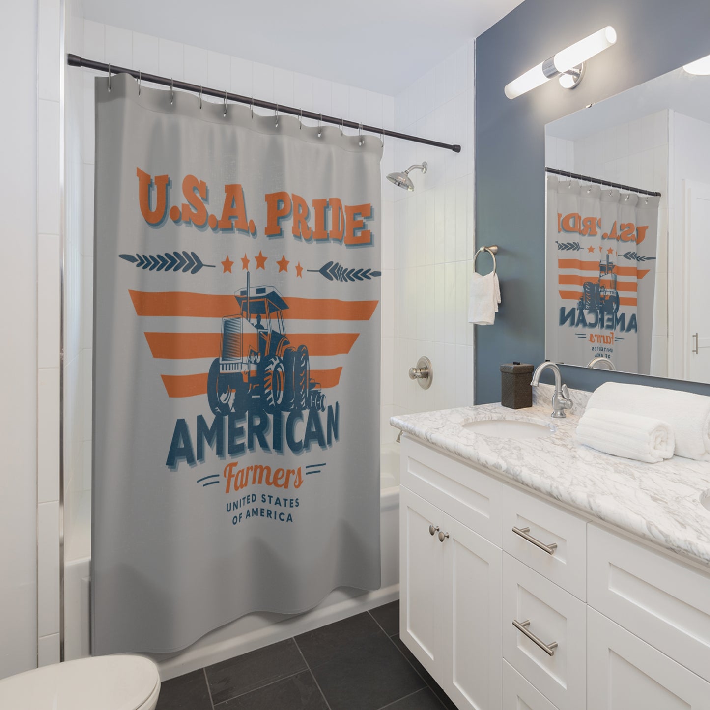 Shower Curtains - USA Pride American Farmers