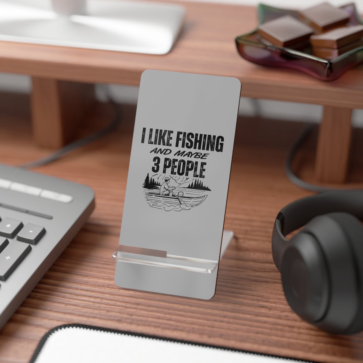 I Like Fishing, Cell Phone Stand for Desk or Nightstand