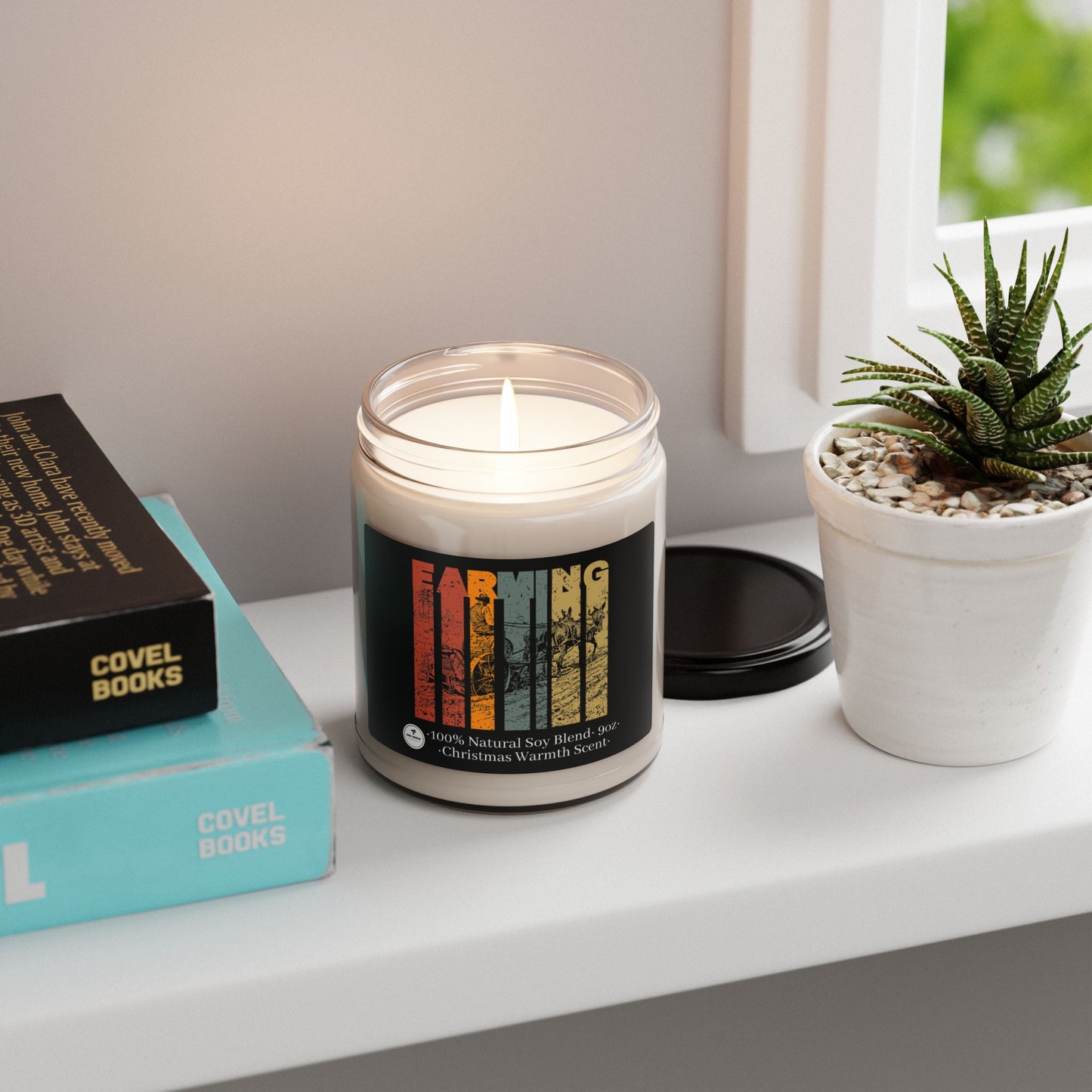 Scented Soy Candle, 9 oz - Farming Grunge