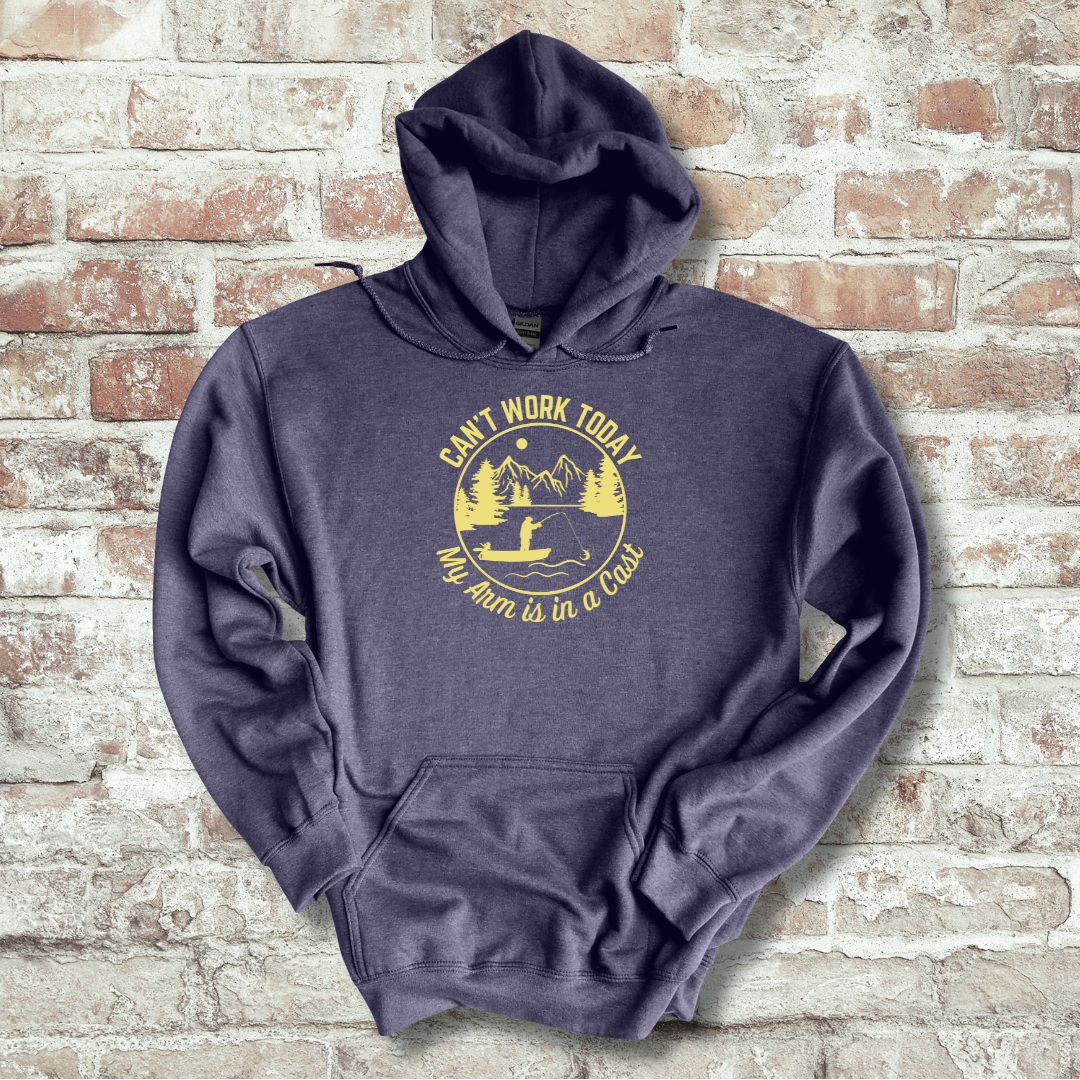 This is image of Can't Work Today Long-Sleeve Hoodie version 4