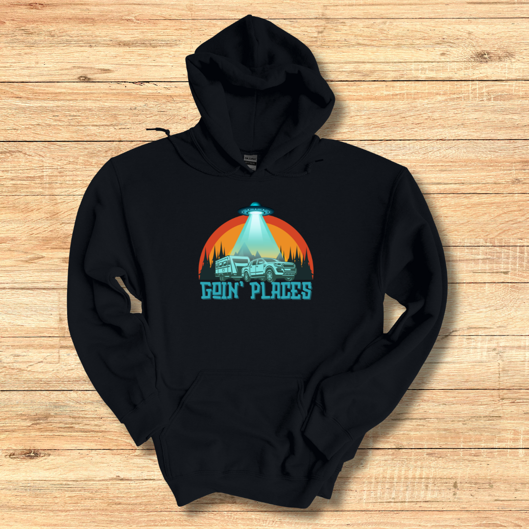 This is image of Goin Places Long-Sleeve Hoodie version 3