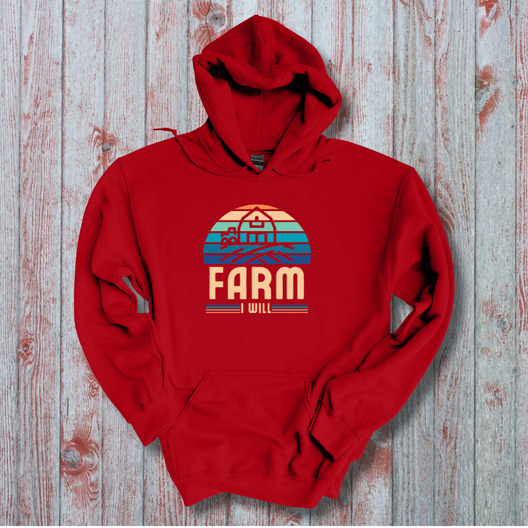 This is image of Farm I Will Long-Sleeve Hoodie version 5