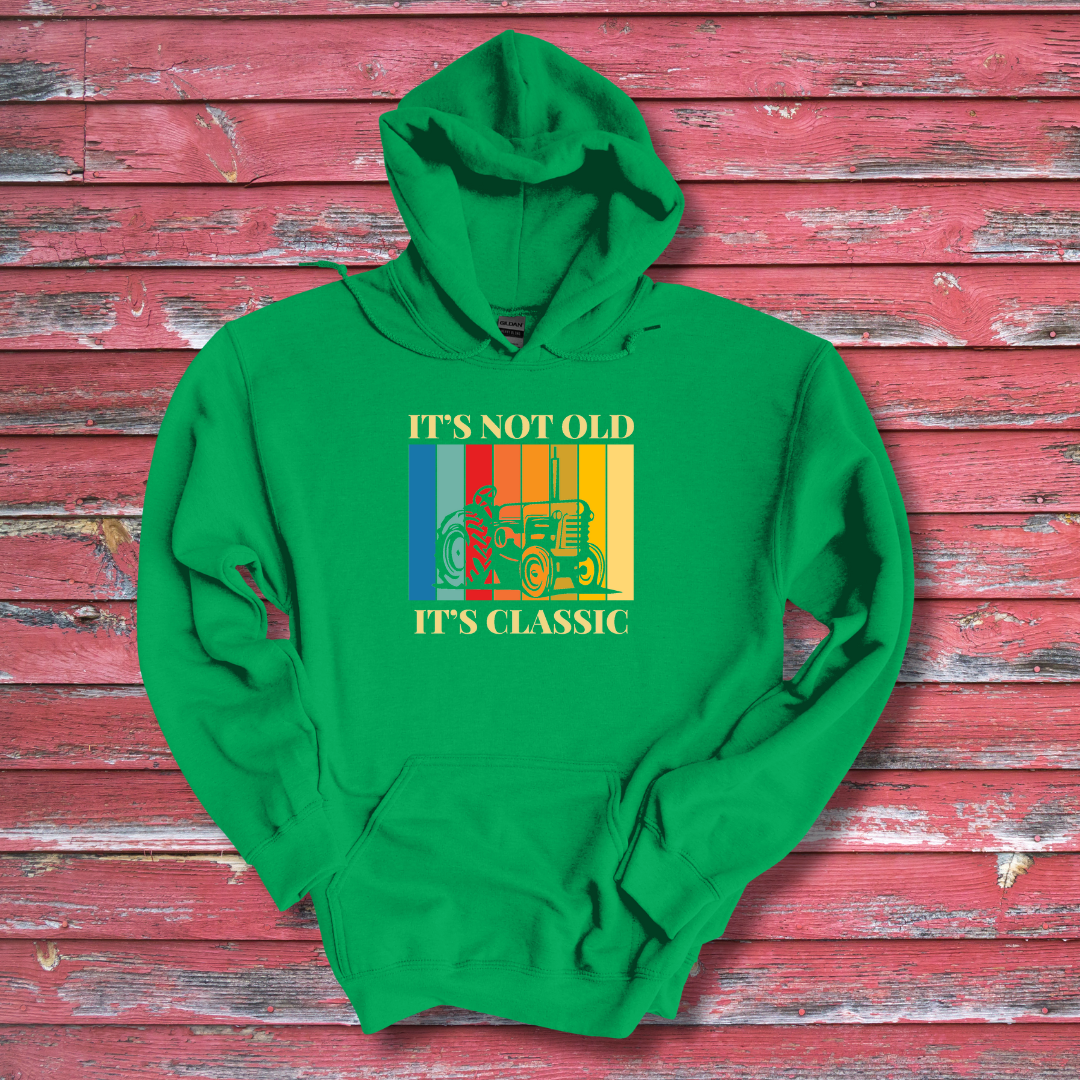 This is image of It's Not Old It's Classic Long-Sleeve Hoodie version 7