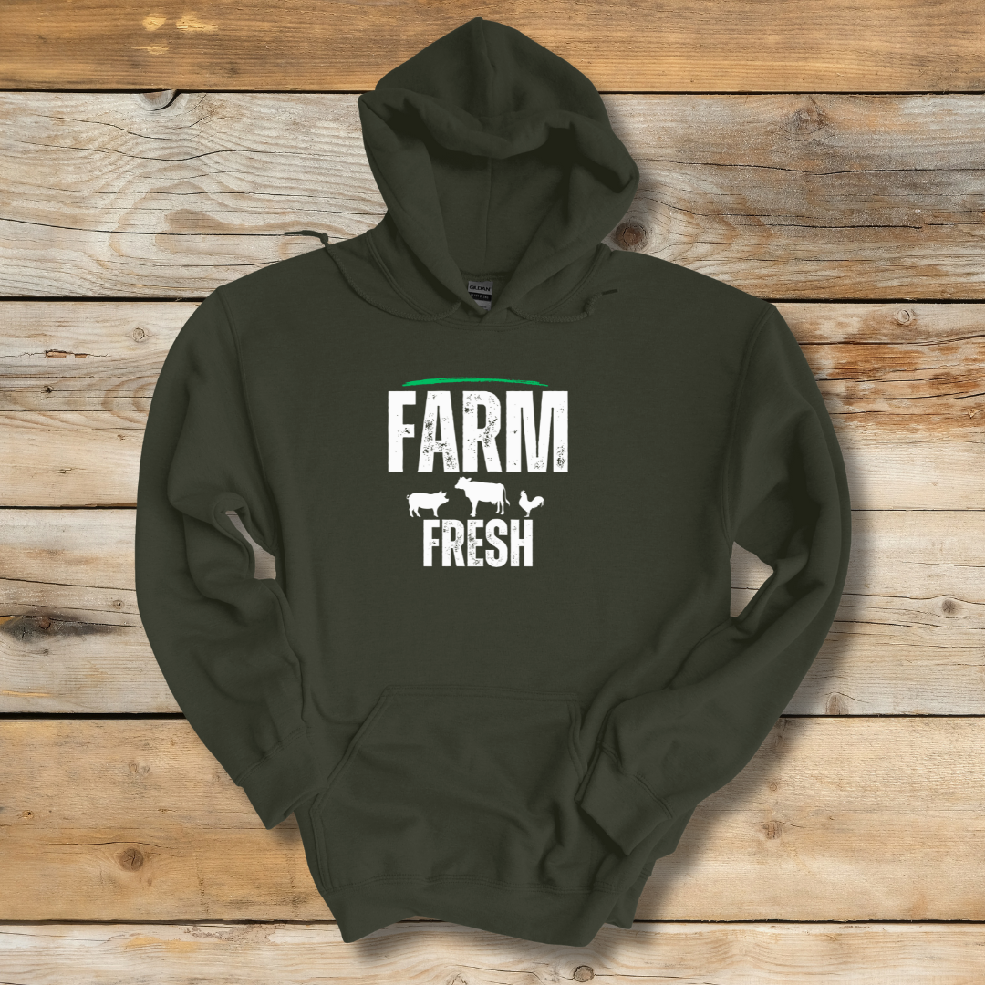 This is image of Farm Fresh Long-Sleeve Hoodie version 4