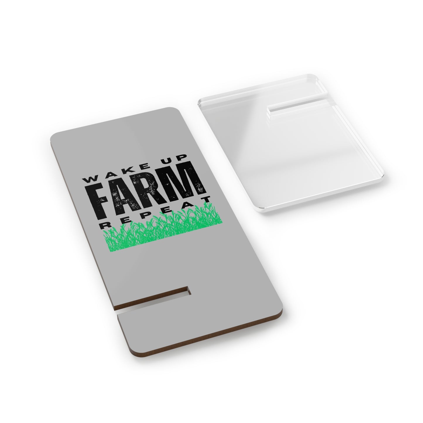 Wake Up Farm Repeat, Cell Phone Stand for Desk or Nightstand