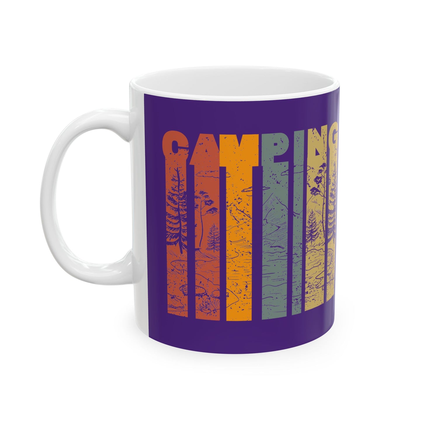 Coffee Mug - Camping Grunge