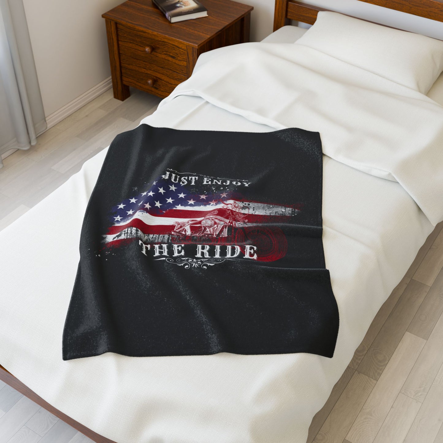 Velveteen Plush Blanket - Just Enjoy the Ride
