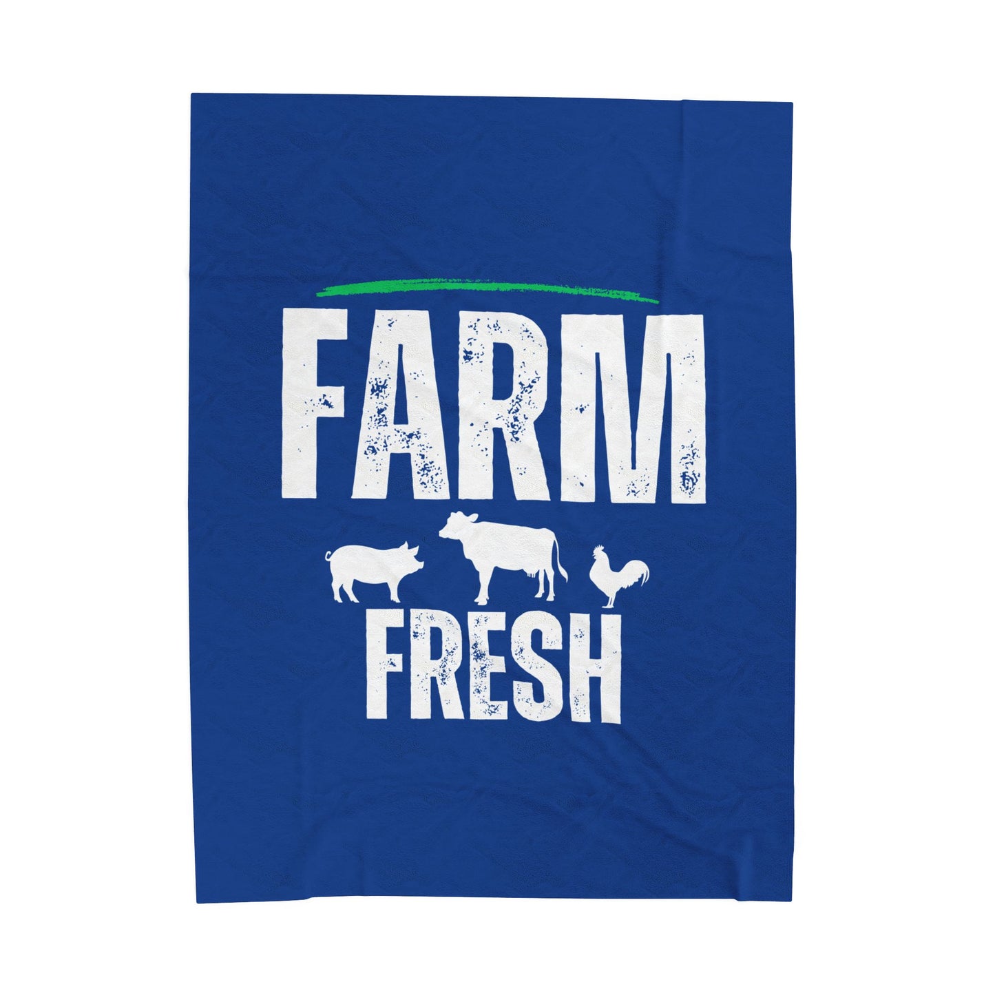 Velveteen Plush Blanket - Farm Fresh