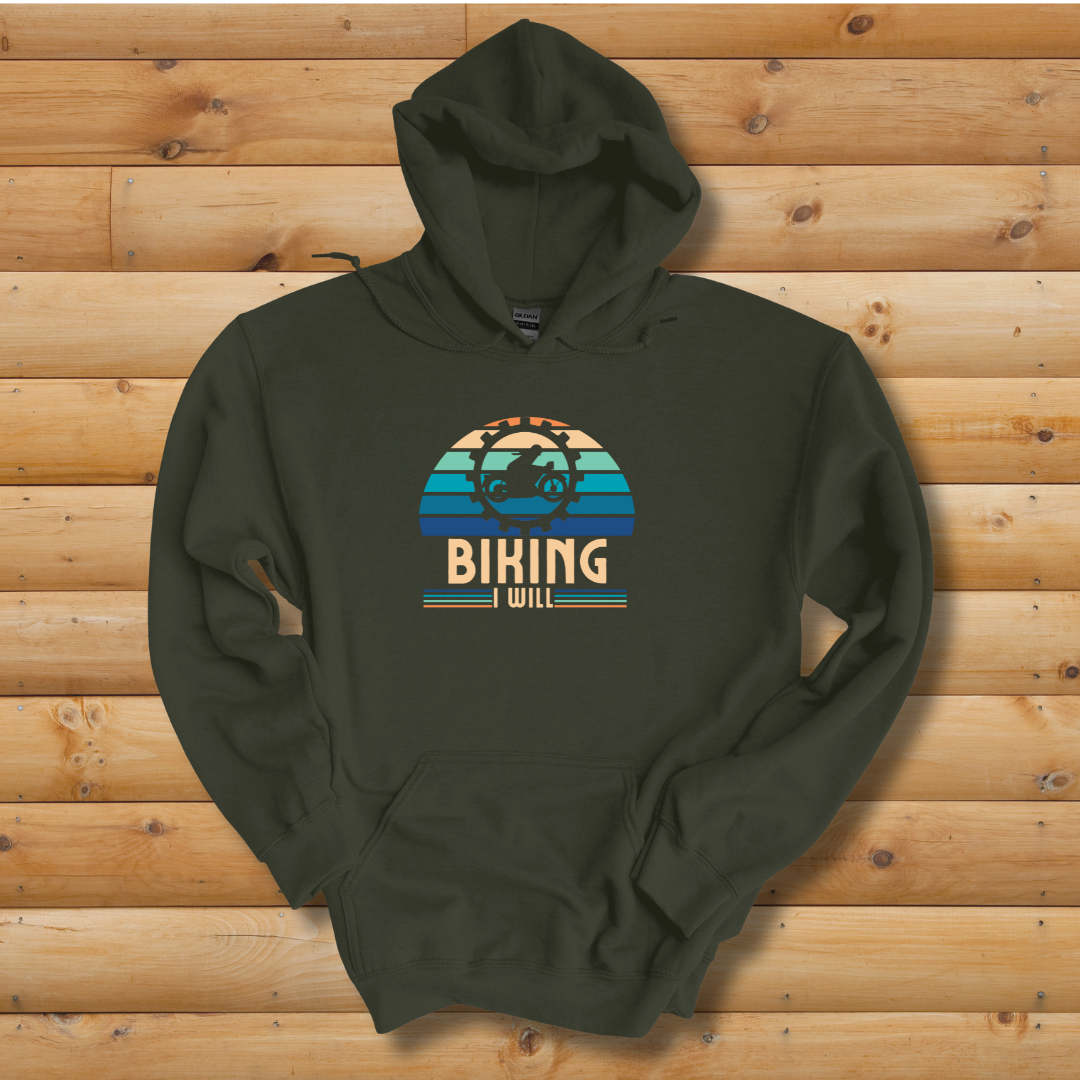 Biking I Will - Unisex Heavy Blend™ Hooded Sweatshirt