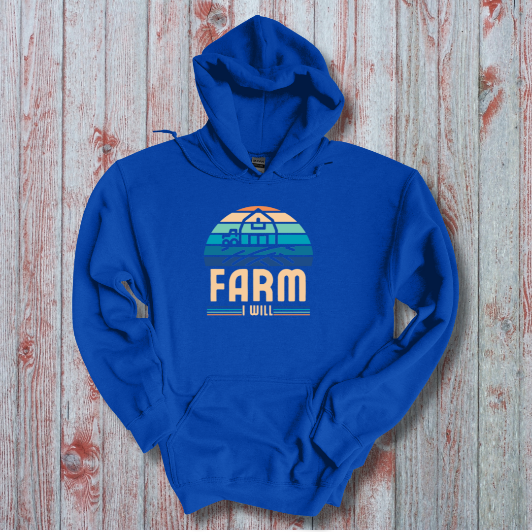 This is image of Farm I Will Long-Sleeve Hoodie version 6
