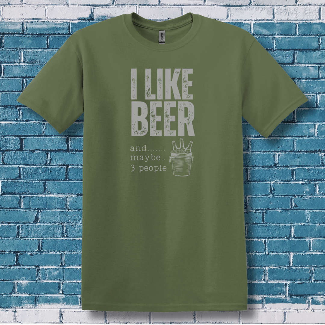 This is image of I Like Beer T-Shirt version 5